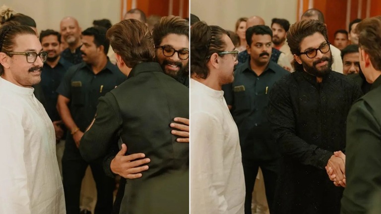 allu arjun, hrithik roshan, aamir khan, madhu mantena and ira trivedi wedding reception