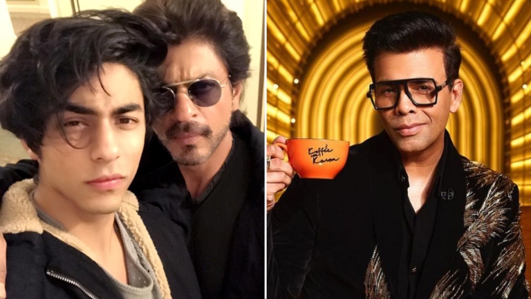 shah rukh khan, aryan khan, koffee with karan