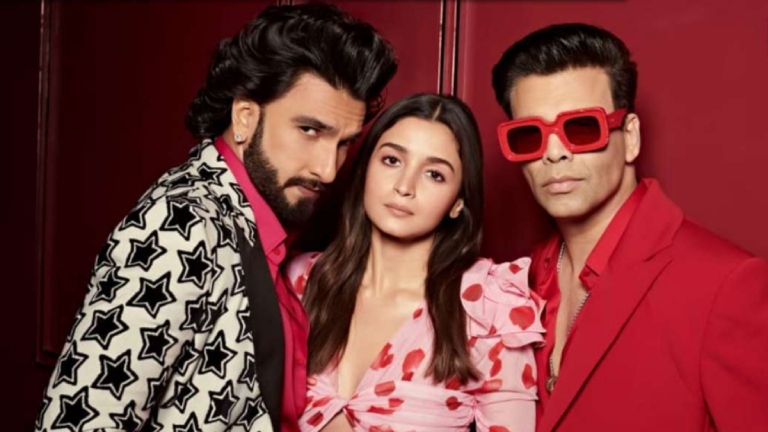 alia bhatt, ranveer singh, karan johar