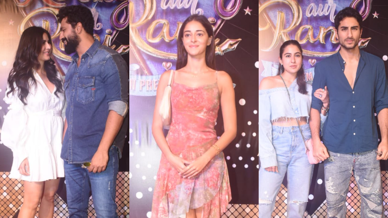 katrina kaif, vicky kaushal, ananya panday, sara ali khan, ibrahim ali khan, rocky aur rani kii prem kahaani