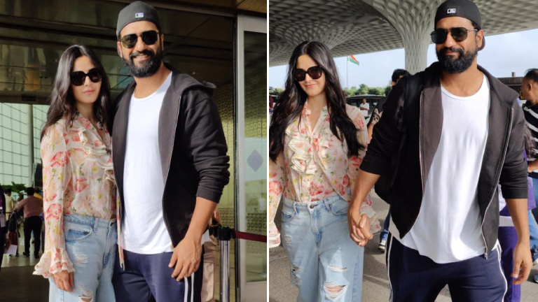 katrina kaif, vicky kaushal,katrina and vicky airport