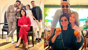 ranbir kapoor steps out for lunch with neetu kapoor