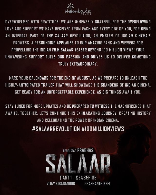 Salaar-trailer-release-date