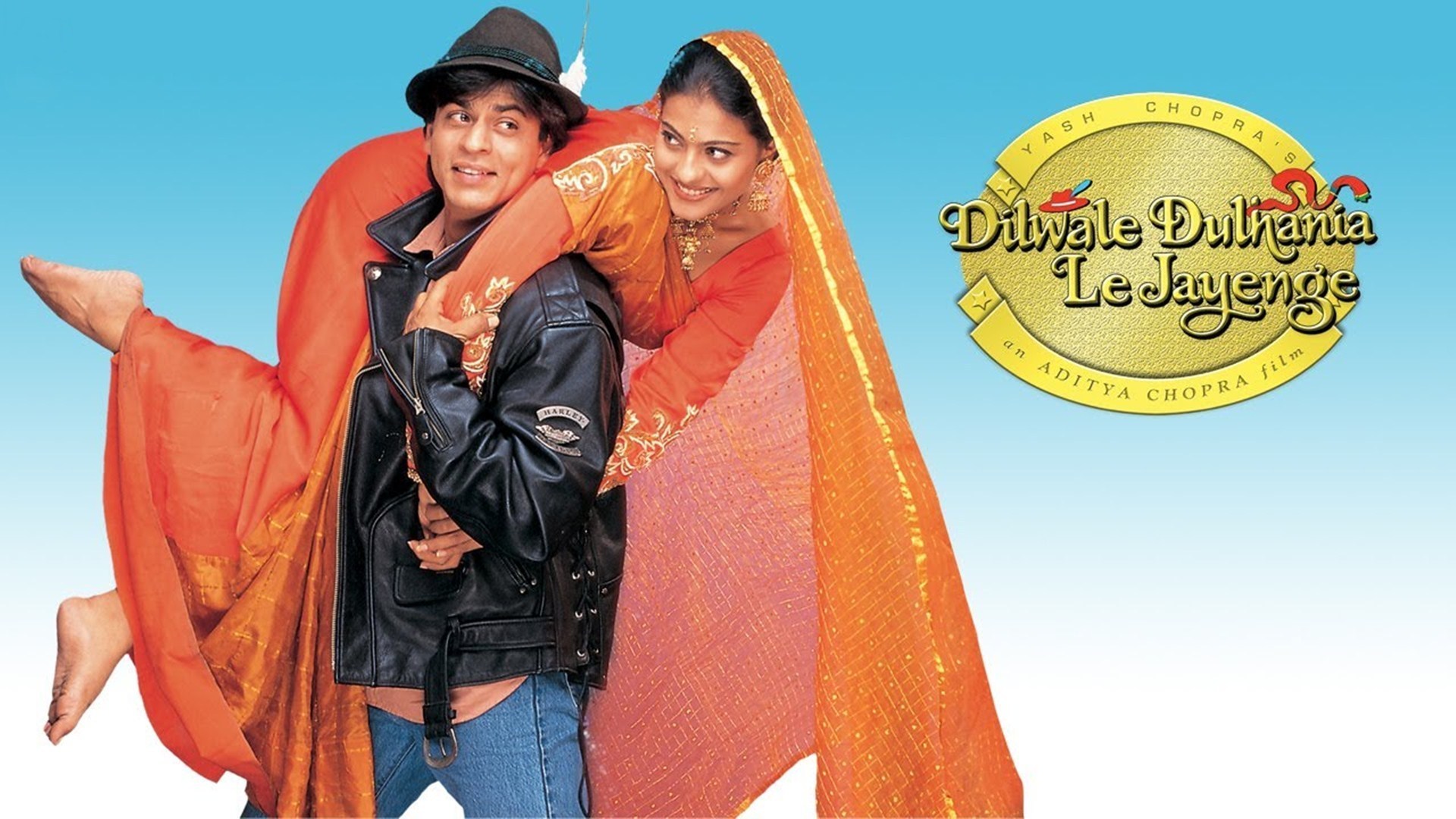 Shah Rukh Khan and Kajol in iconic DDLJ poster