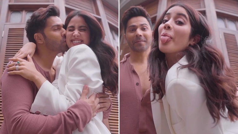 varun dhawan, janhvi kapoor. bawaal