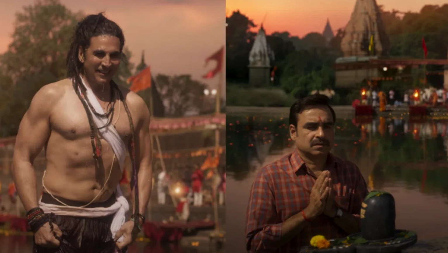 Akshay Kumar and Pankaj Tripathi in OMG 2