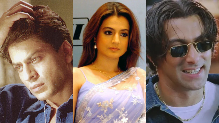 ameesha patel, shah rukh khan, salman khan, chalte chalte, tere naam