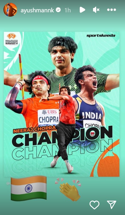 Ayushmann Khurrana on Neeraj Chopra's gold medal