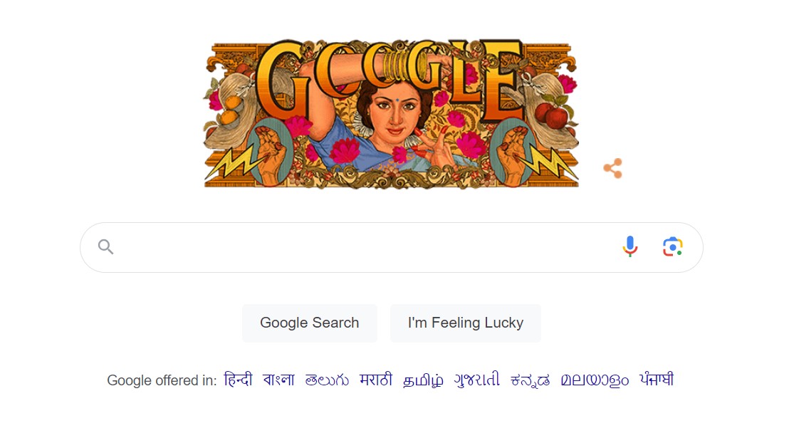 Google celebrates Sridevis 60th birthday