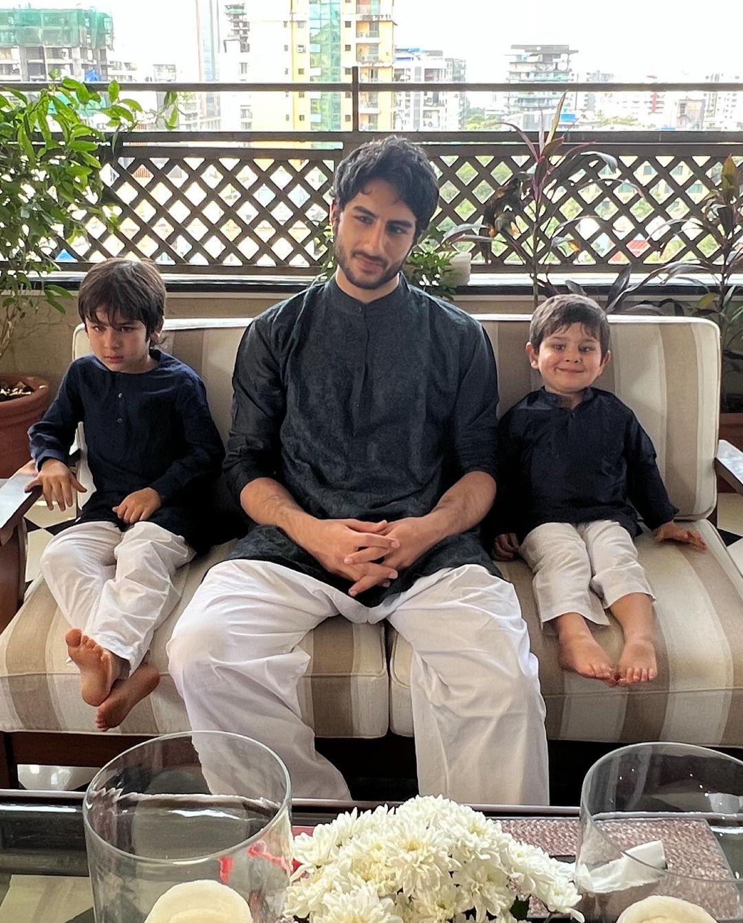 Ibrahim, Taimur and Jeh - The handsome Khan boys