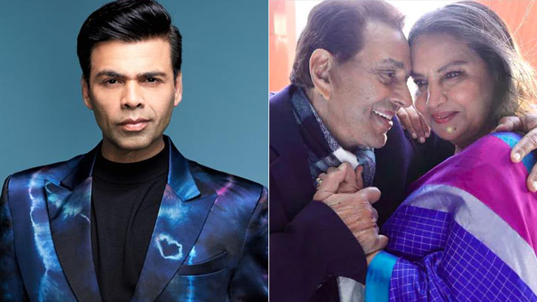 dharmendra, karan johar, shabana azmi