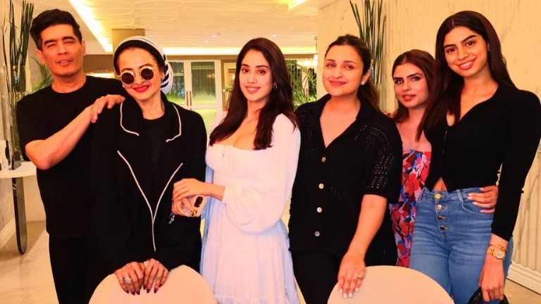 manish malhotra, rekha, janhvi kapoor, khushi kapoor, parineeti chopra,