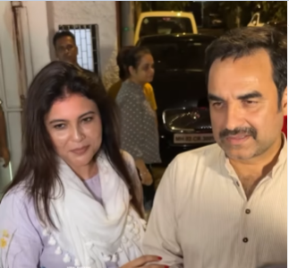 Pankaj Tripathi with wife for OMG 2 screening