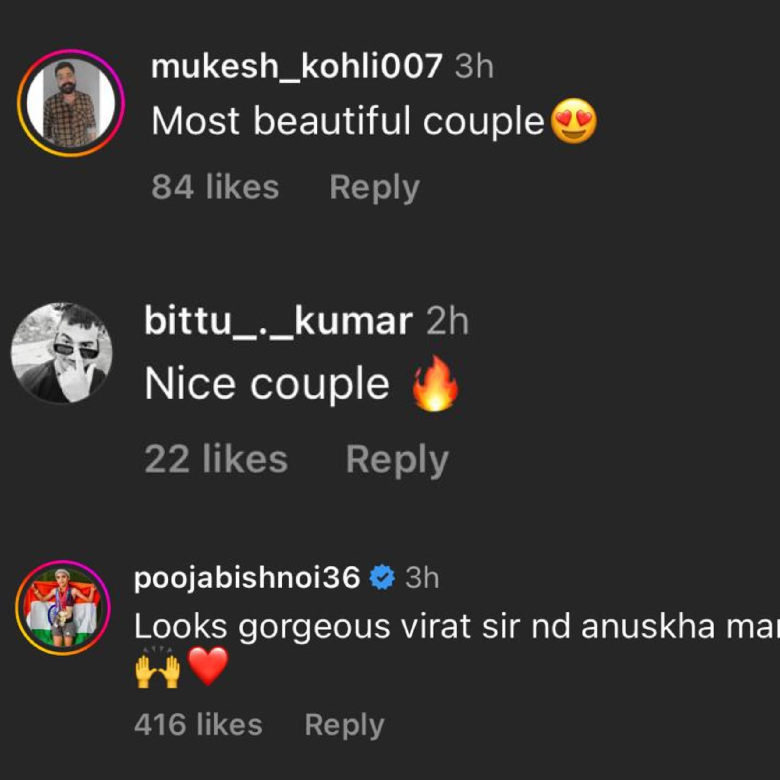 Virat Kohli and Anushka Sharma's fans gush over their picture