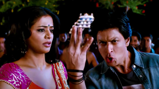 Shah Rukh Khan and Priyamani in song 1234 Get On The Dance Floor