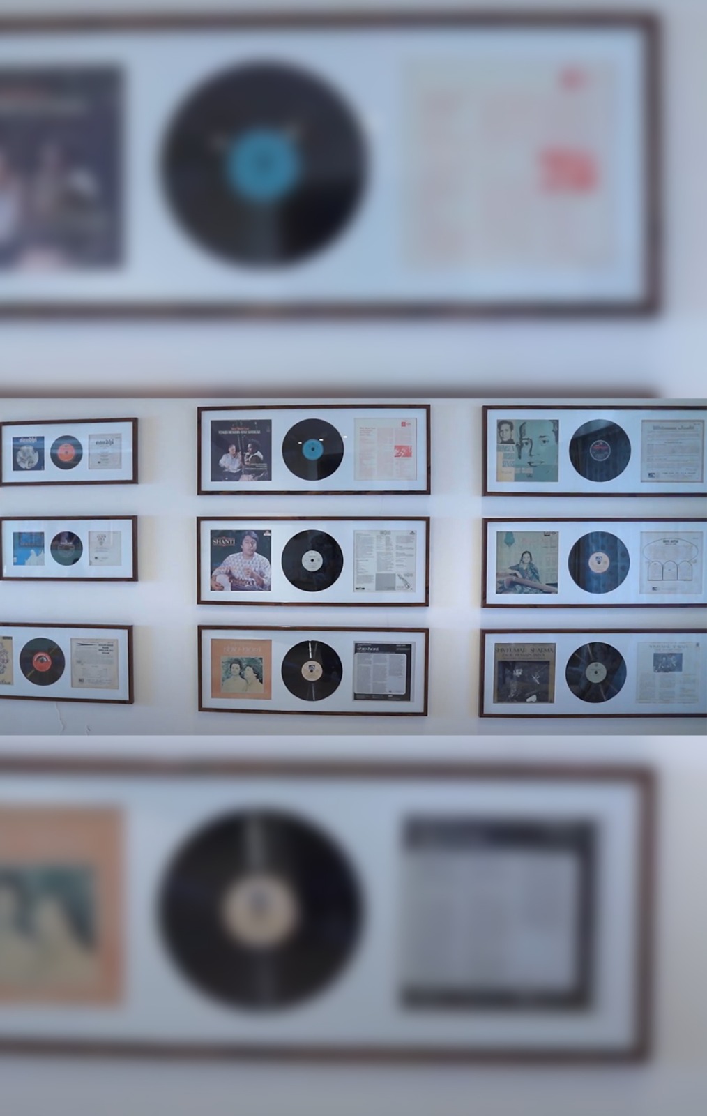 Highlight of the house the CD wall