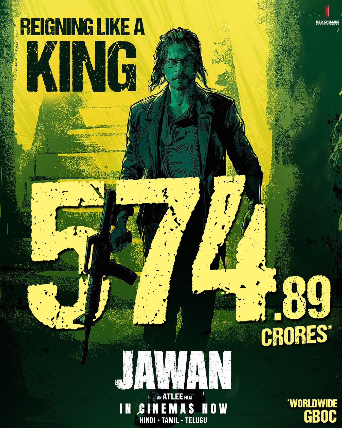 Jawan worldwide box office collection