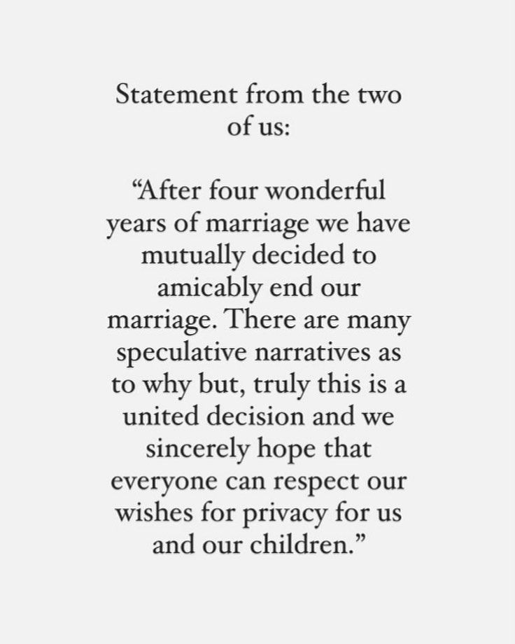 Joe Jonas and Sophie Turner's statement on divorce