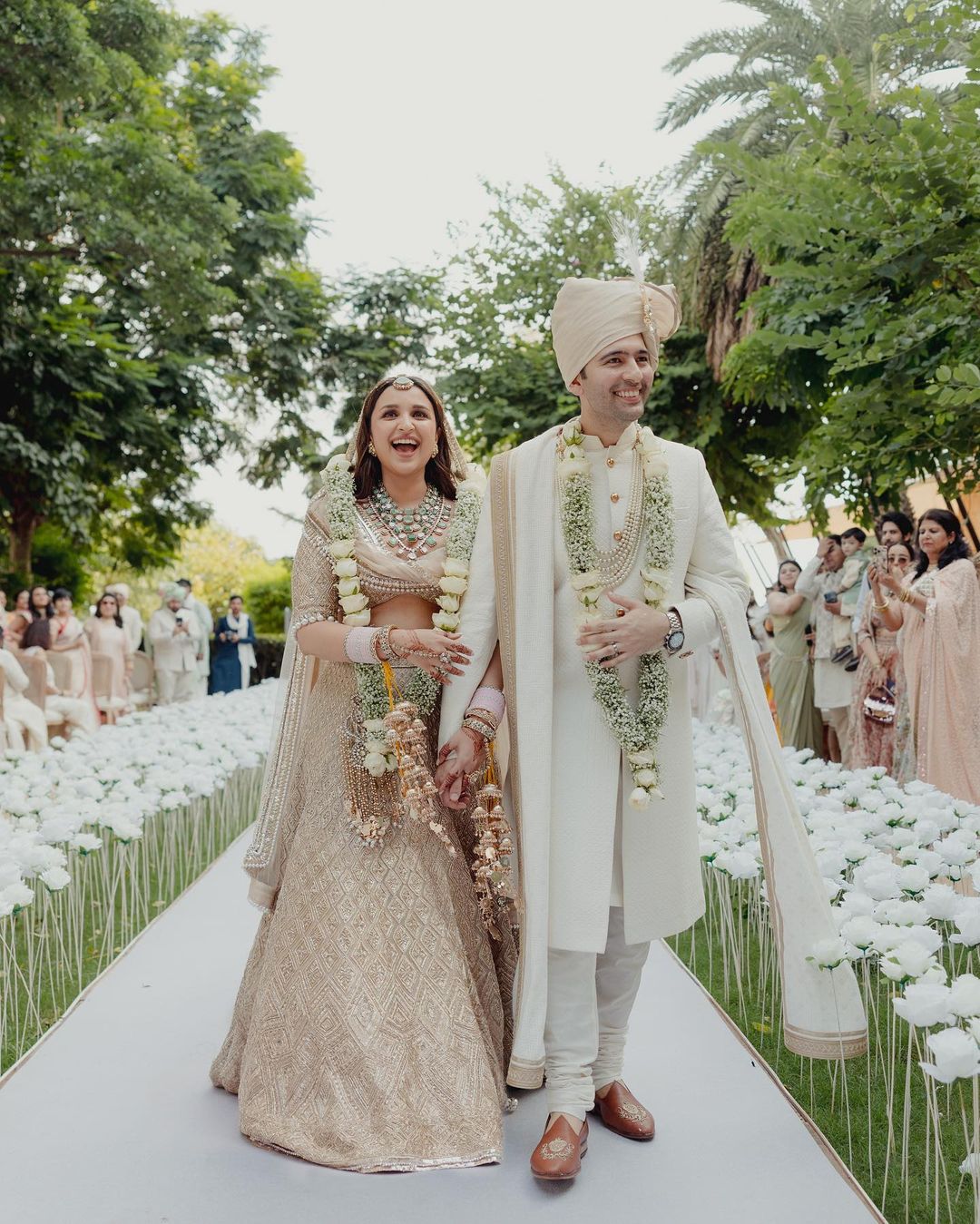 Parineeti Chopra and Raghav Chadha's wedding look