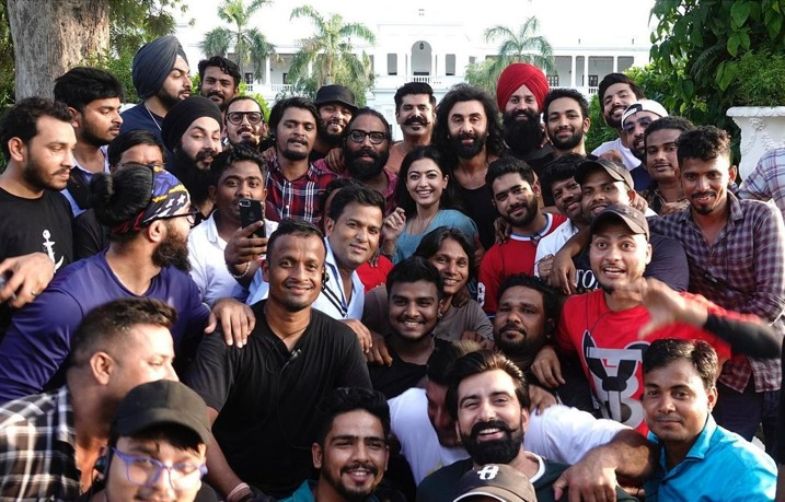 Ranbir Kapoor, Rashmika Mandanna with team Animal