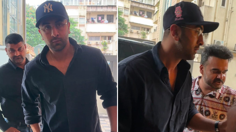 Ranbir Kapoor dons a customised cap that has daughter Raha's touch
