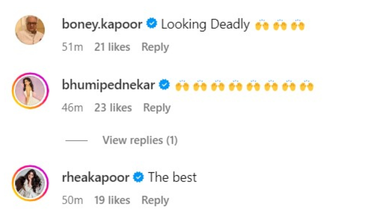 Rhea Kapoor and Boney Kapoor comment on Anil Kapoor's look from Animal