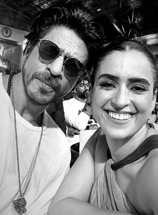 Shah Rukh Khan and Sanya Malhotra