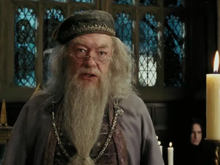 Sir Michael Gambon as Dumbledore in Harry Potter