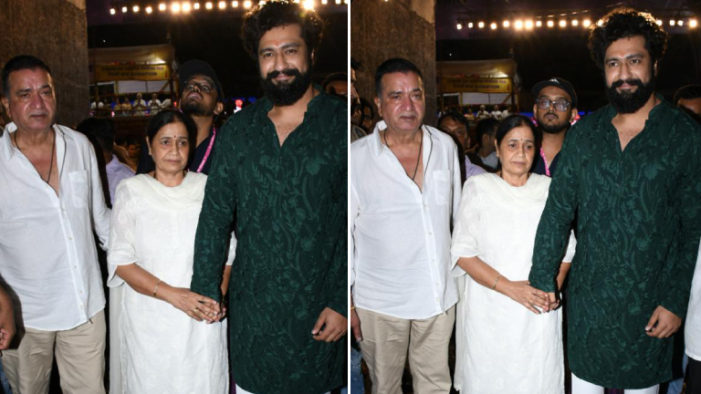 vicky kaushal, lalbaugcha raja, vicky kaushal parents.