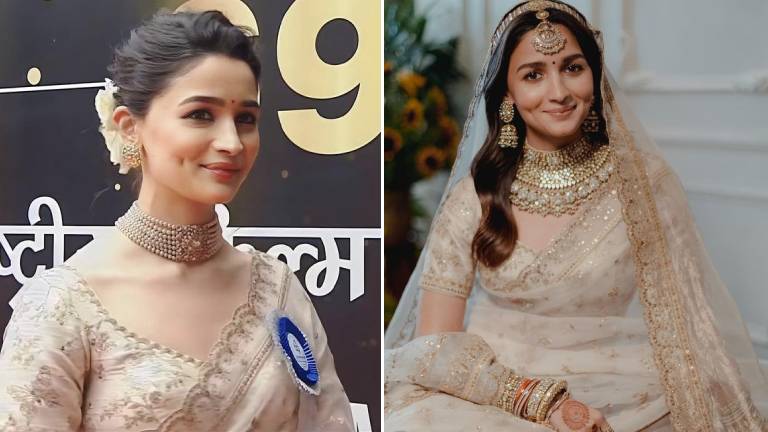 Alia Bhatt Looks Ethereal As She Dons Her Wedding Saree Once Again For National Awards Ceremony