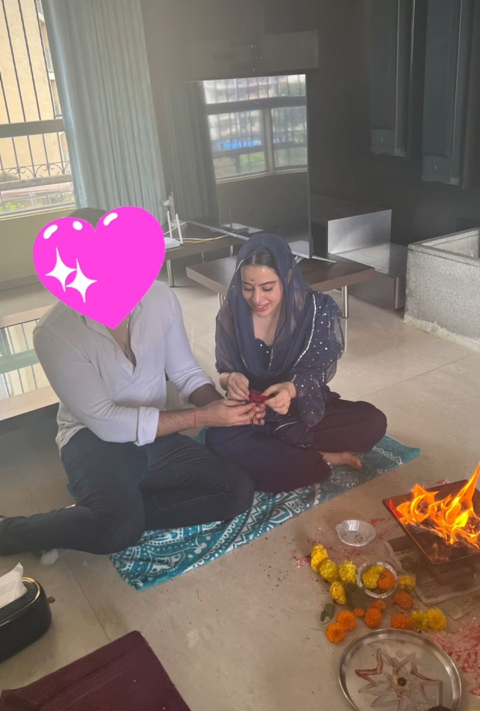 Uorfi Javed's engagement photo