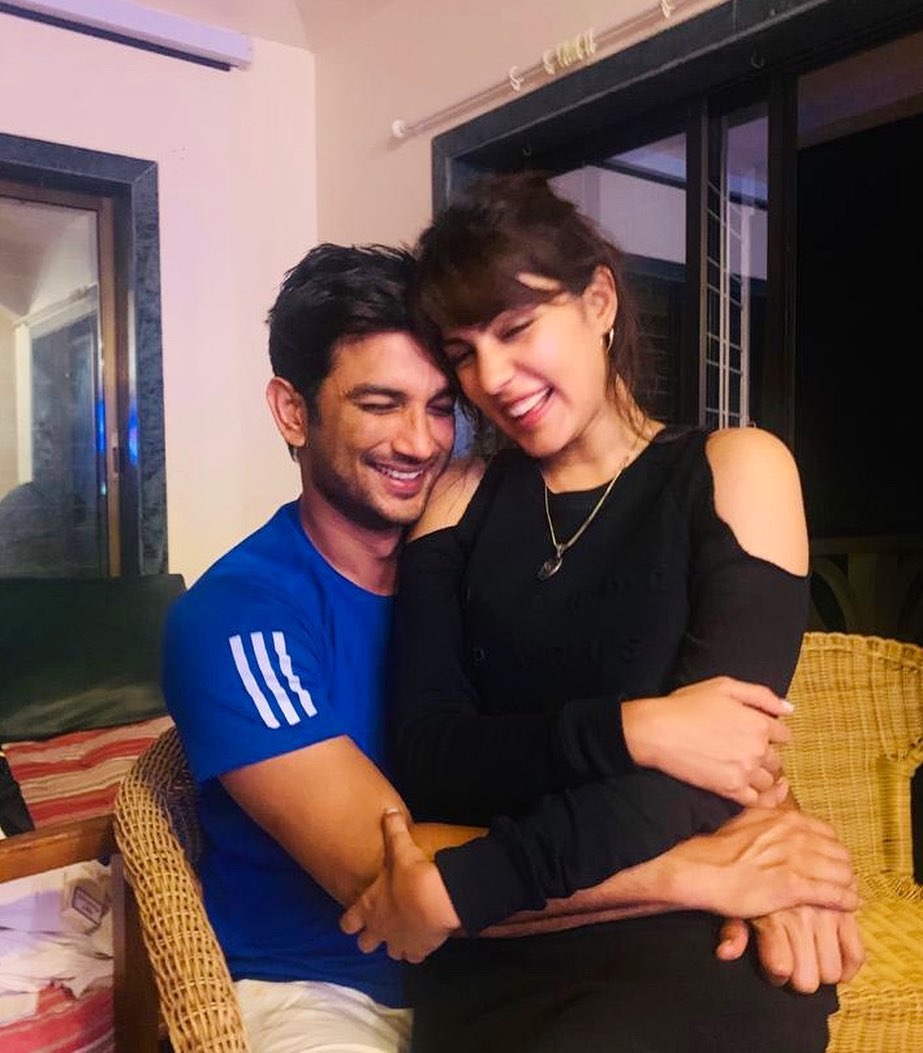 Rhea Chakraborty with Sushant Singh Rajput