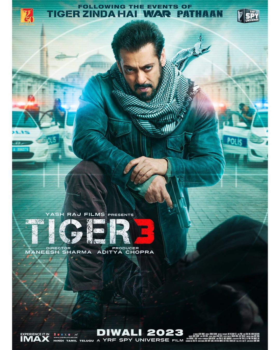 Salman Khan in Tiger 3 poster