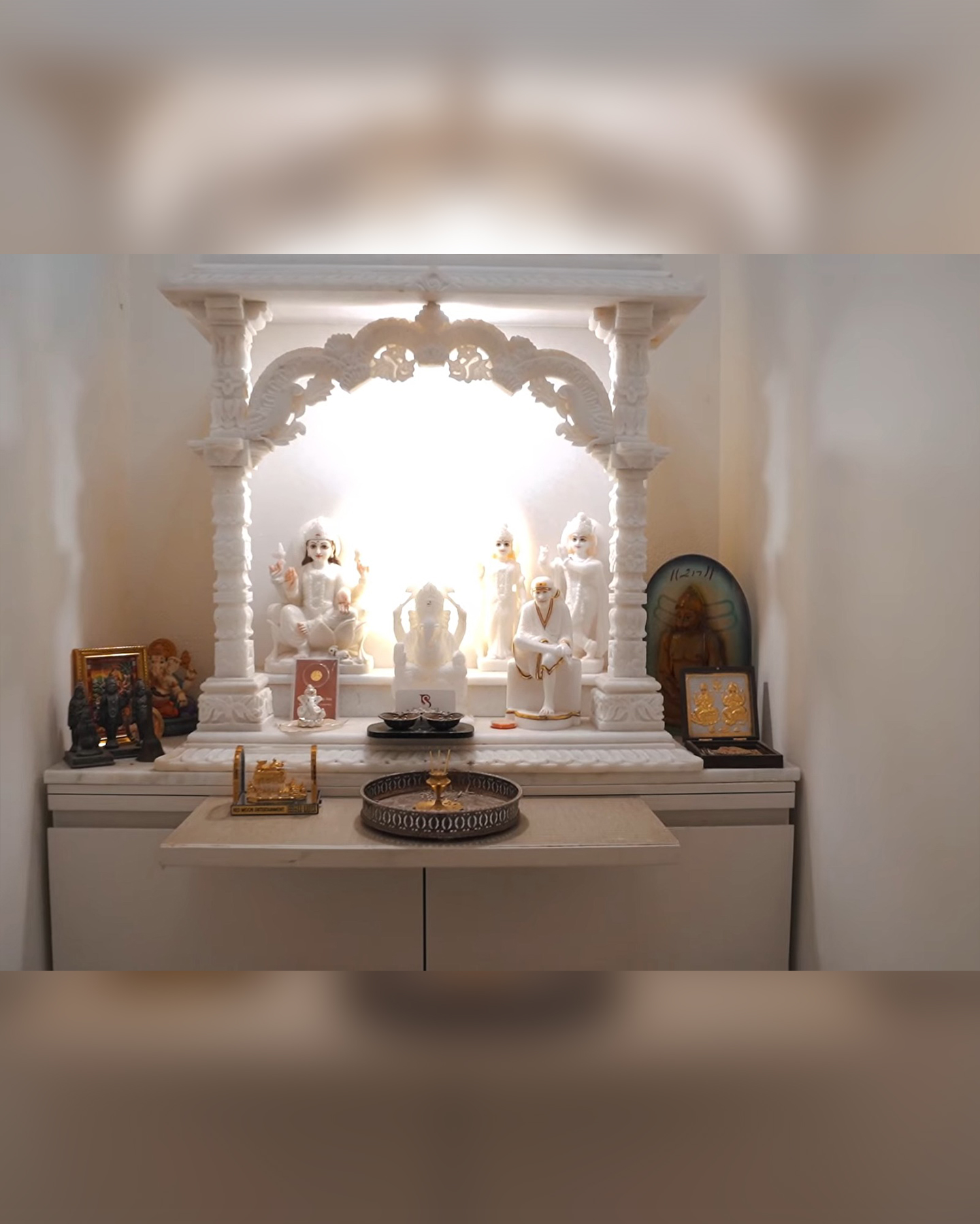 Spiritual space at Gautam's residence