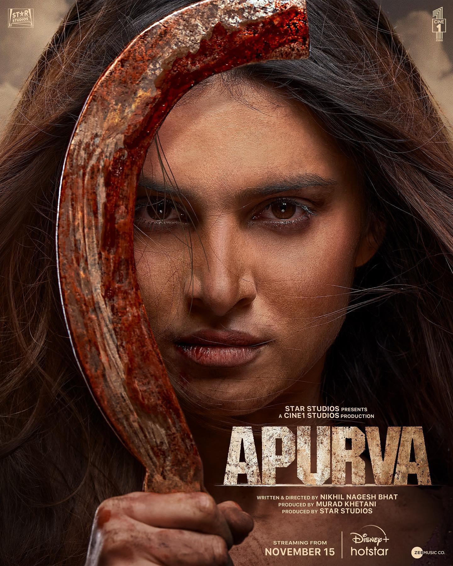 Tara Sutaria starrer Apurva poster