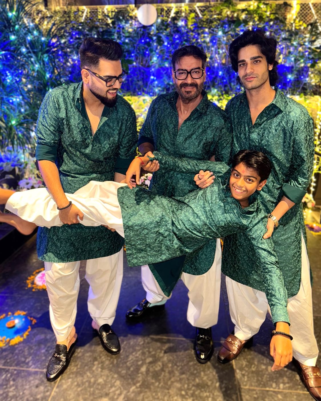 Ajay Devgn shares pic from Diwali celebrations