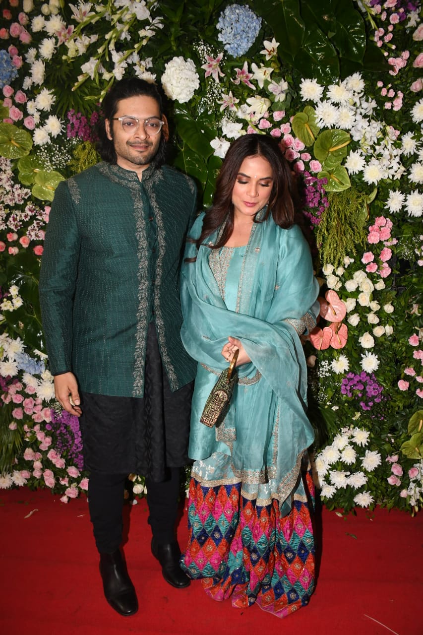 Ali Fazal and Richa Chadha at Ektaa Kapoor Diwali bash