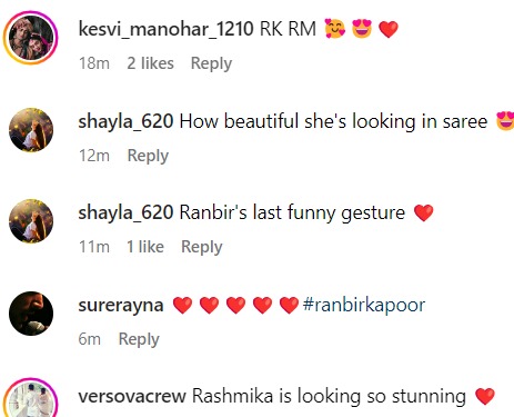 Fans react to Ranbir Kapoor and Rashmika Mandanna