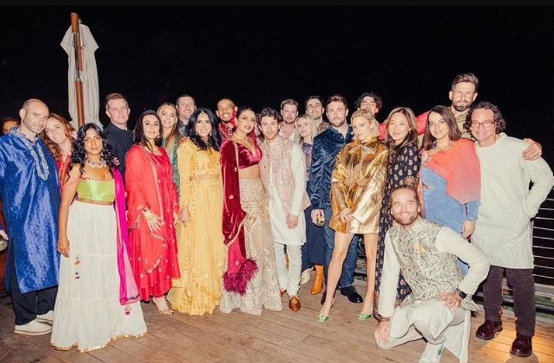Preity Zinta with husband at Priyanka Chopra Diwali celebrations
