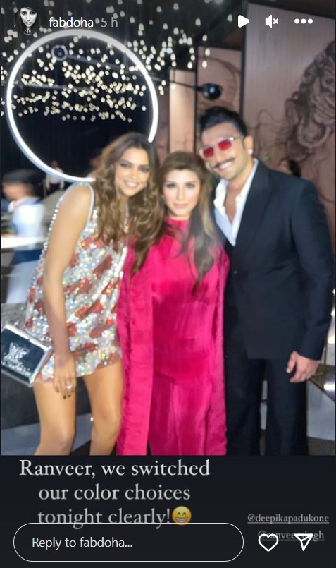 Ranveer Singh and Deepika Padukone at Shah Rukh Khan birthday bash