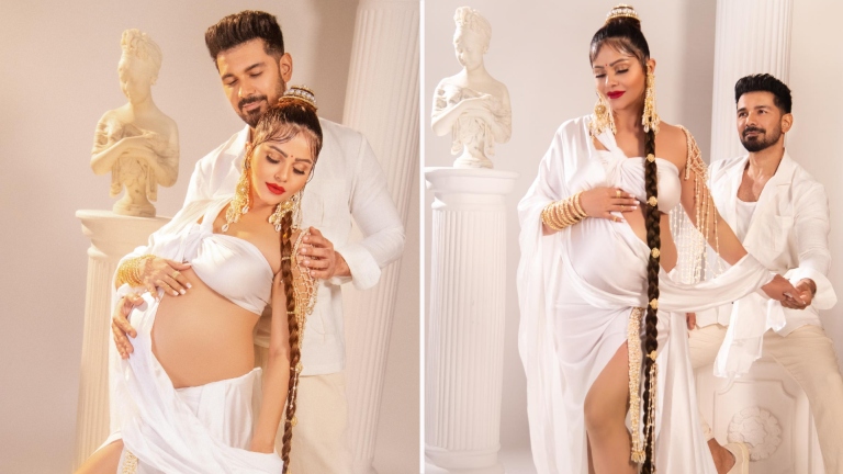 rubina dilaik, rubina dilaik maternity photoshoot, rubina dilaik pregnant