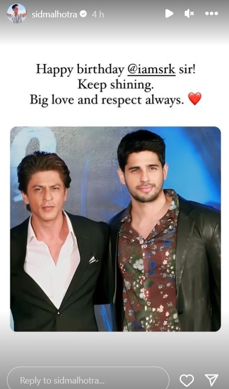 Sidharth Malhotra wishes Shah Rukh Khan