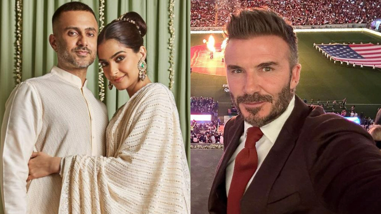 sonam kapoor, anand ahuja, sonam kapoor and anand ahuja, david beckham