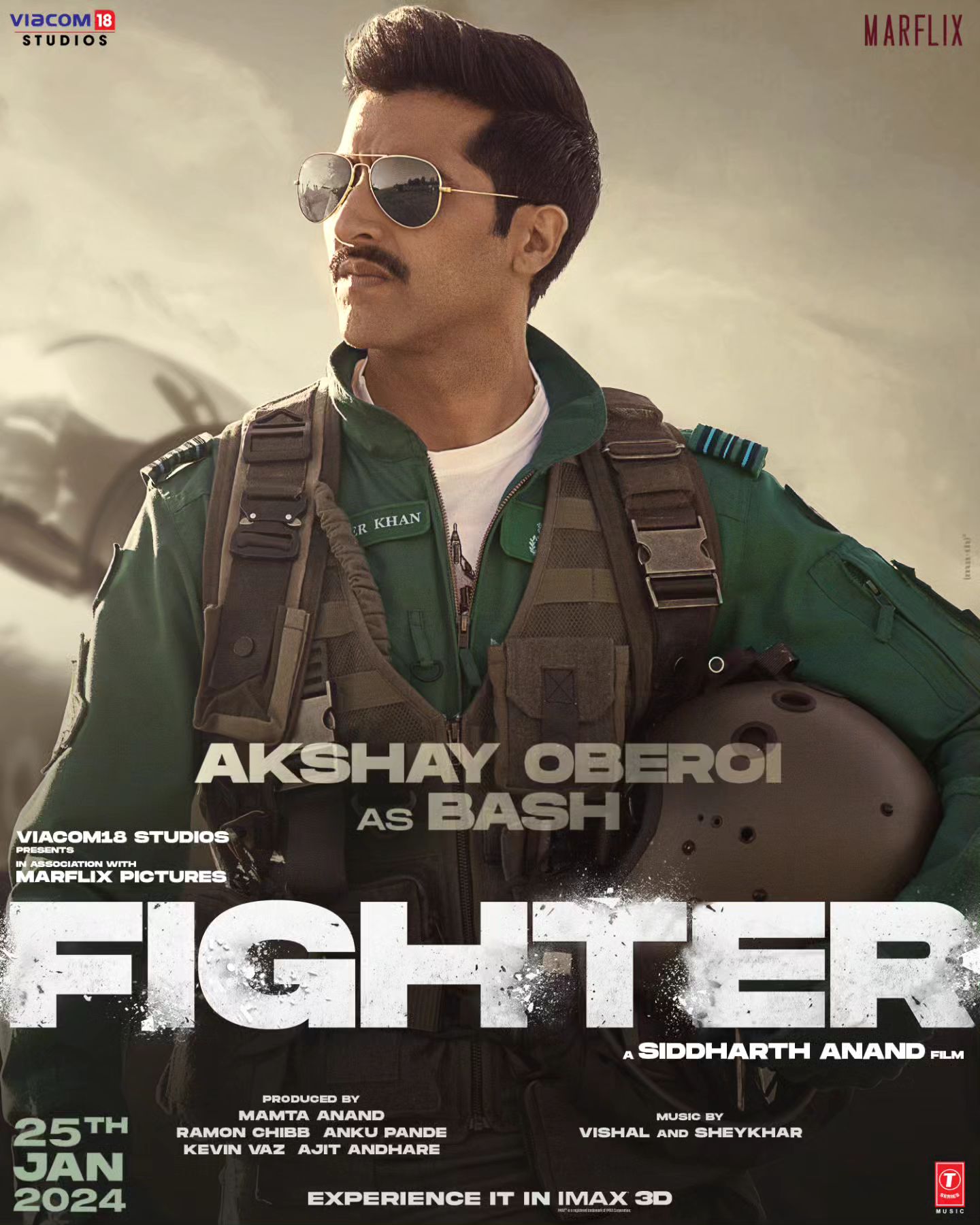 Akshay Oberoi first look poster from Fighter