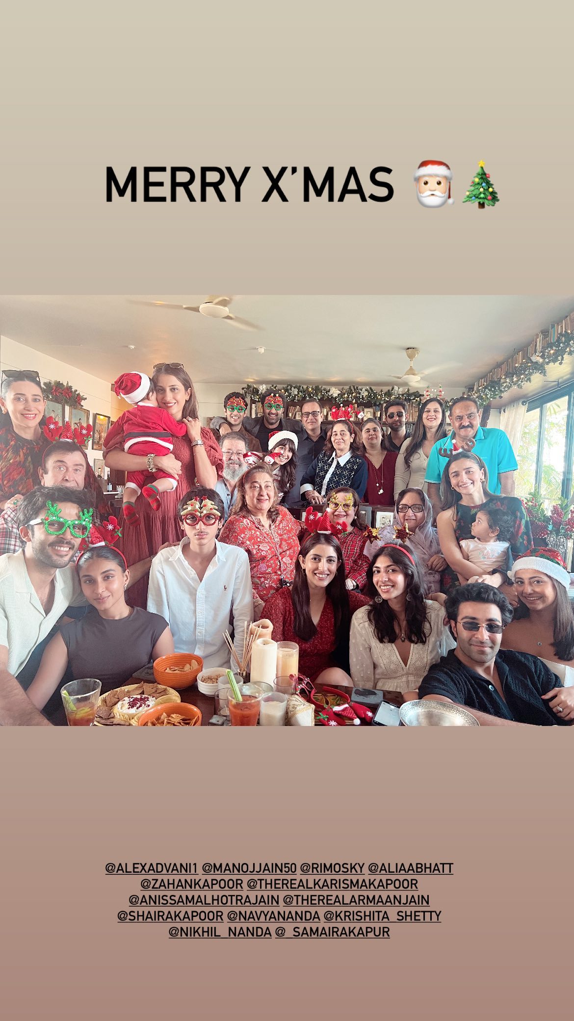 Kapoor Family annual Christmas lunch celebration