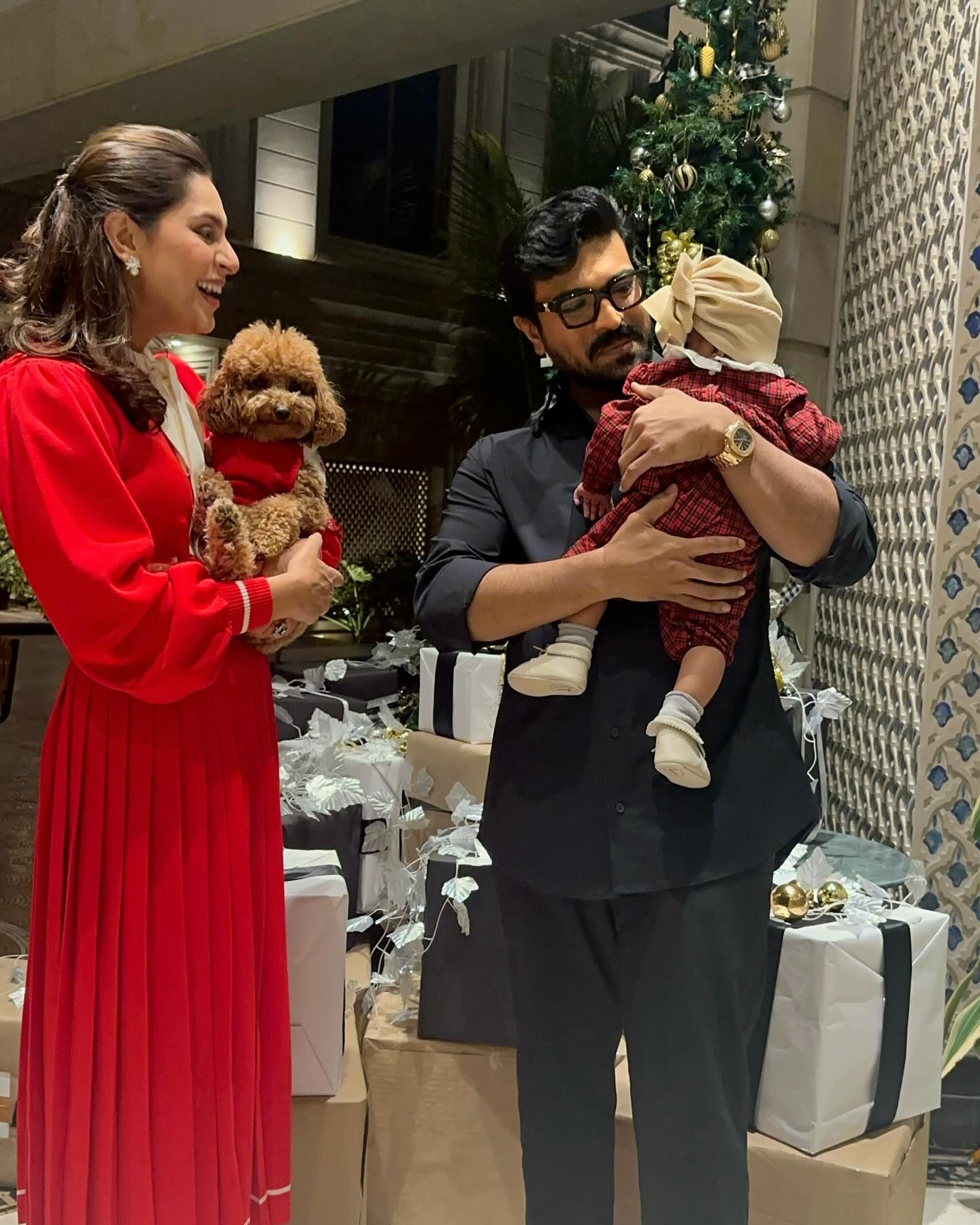 Ram Charan and Upasana with daughter Klin Kaara