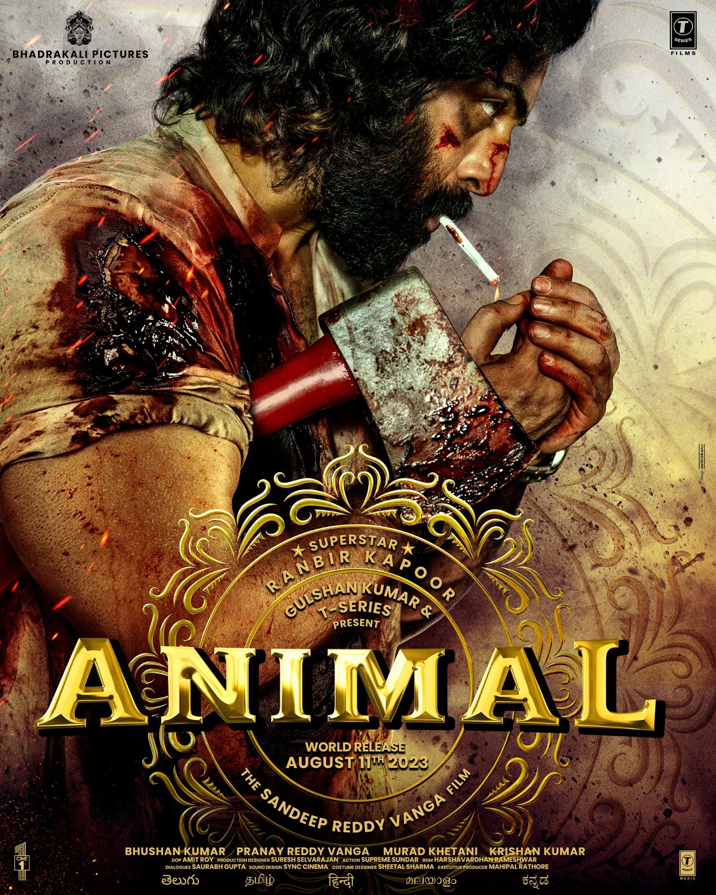 Ranbir Kapoor starrer Animal poster