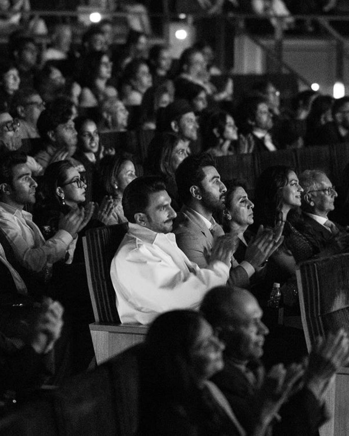 Ranveer Singh with Ranbir Kapoor at The Archies screening