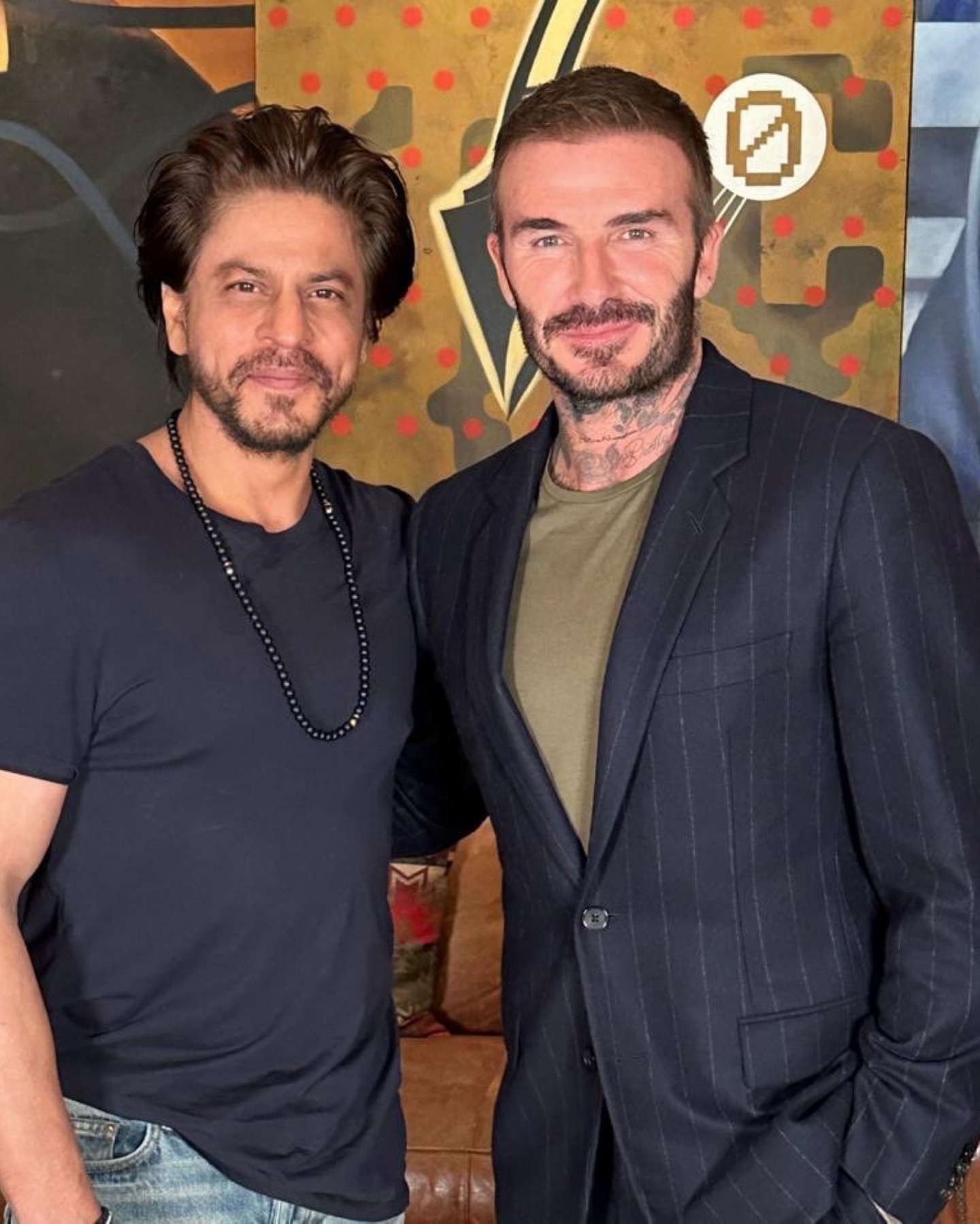 Shah Rukh Khan with David Beckham