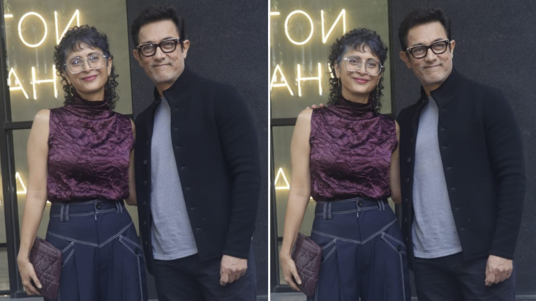 Aamir Khan and Kiran Rao at Laapataa Ladies promotion